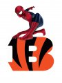 Cincinnati Bengals Spider Man Logo Sticker Heat Transfer