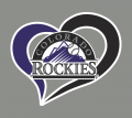 Colorado Rockies Heart Logo decal sticker