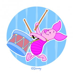 Disney Piglet Logo 18 decal sticker