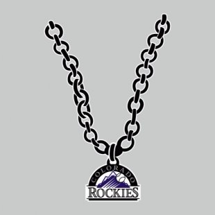 Colorado Rockies Necklace logo decal sticker