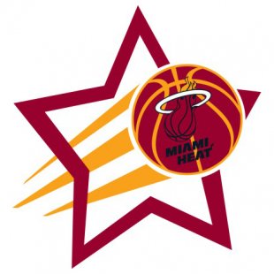 Miami Heat Basketball Goal Star logo decal sticker
