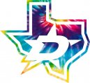 Dallas Stars rainbow spiral tie-dye logo decal sticker