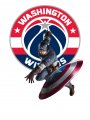 Washington Wizards Captain America Logo Sticker Heat Transfer