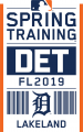 Detroit Tigers 2019 Event Logo Sticker Heat Transfer