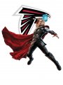 Atlanta Falcons Thor Logo Sticker Heat Transfer