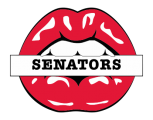 Ottawa Senators Lips Logo Sticker Heat Transfer