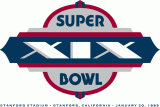 Super Bowl XIX Logo decal sticker