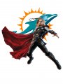 Miami Dolphins Thor Logo decal sticker