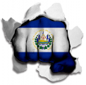Fist EL Salvador Flag Logo decal sticker