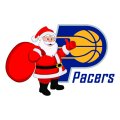 Indiana Pacers Santa Claus Logo Sticker Heat Transfer