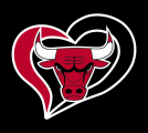 Chicago Bulls Heart Logo decal sticker