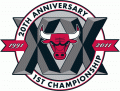 Chicago Bulls 2011 Anniversary Logo decal sticker
