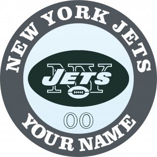 New York Jets Customized Logo Sticker Heat Transfer