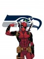 Seattle Seahawks Deadpool Logo Sticker Heat Transfer