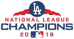 Los Angeles Dodgers 2018 Champion Logo Sticker Heat Transfer