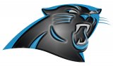 Carolina Panthers Plastic Effect Logo Sticker Heat Transfer