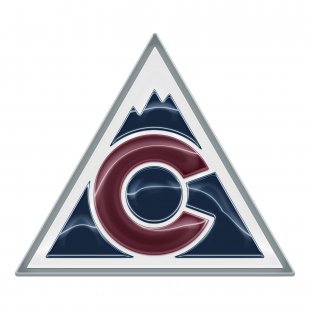 Colorado Avalanche Crystal Logo Sticker Heat Transfer
