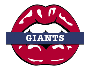 New York Giants Lips Logo Sticker Heat Transfer