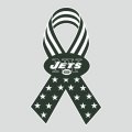 New York Jets Ribbon American Flag logo Sticker Heat Transfer