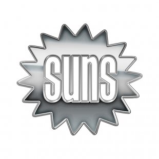 Phoenix Suns Silver Logo Sticker Heat Transfer