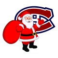 Montreal Canadiens Santa Claus Logo Sticker Heat Transfer