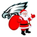 Philadelphia Eagles Santa Claus Logo decal sticker