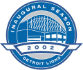 Detroit Lions 2002 Stadium Logo decal sticker