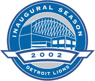 Detroit Lions 2002 Stadium Logo Sticker Heat Transfer