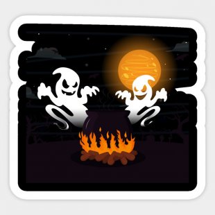 Halloween Logo 21 Sticker Heat Transfer