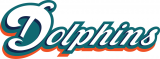 Miami Dolphins 2009-2012 Wordmark Logo Sticker Heat Transfer