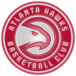 Atlanta Hawks Plastic Effect Logo decal sticker