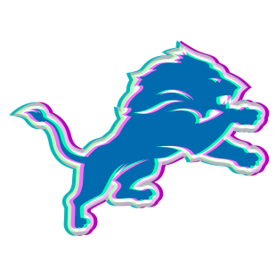 Phantom Detroit Lions logo decal sticker