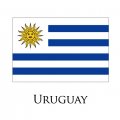 Uruguay flag logo Sticker Heat Transfer