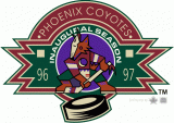 Arizona Coyotes 1996 97 Anniversary Logo Sticker Heat Transfer