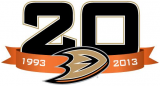 Anaheim Ducks 2013 14 Anniversary Logo decal sticker