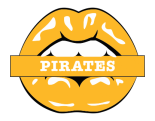 Pittsburgh Pirates Lips Logo Sticker Heat Transfer