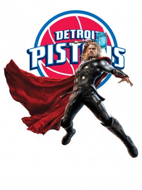 Detroit Pistons Thor Logo decal sticker