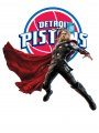 Detroit Pistons Thor Logo Sticker Heat Transfer