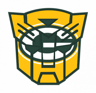 Autobots Green Bay Packers logo decal sticker