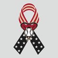 Arizona Diamondbacks Ribbon American Flag logo decal sticker