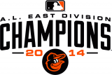 Baltimore Orioles 2014 Champion Logo Sticker Heat Transfer
