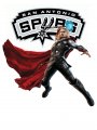 San Antonio Spurs Thor Logo Sticker Heat Transfer