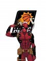 Phoenix Suns Deadpool Logo Sticker Heat Transfer