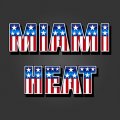 Miami Heat American Captain Logo decal sticker