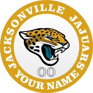 Jacksonville Jaguars Customized Logo Sticker Heat Transfer