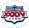 Super Bowl XXXIV Logo Sticker Heat Transfer