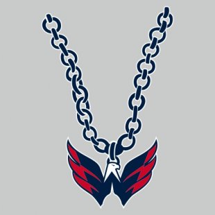 Washington Capitals Necklace logo Sticker Heat Transfer