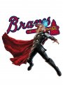 Atlanta Braves Thor Logo Sticker Heat Transfer