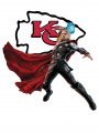 Kansas City Chiefs Thor Logo Sticker Heat Transfer
