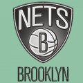 Brooklyn Nets Plastic Effect Logo decal sticker